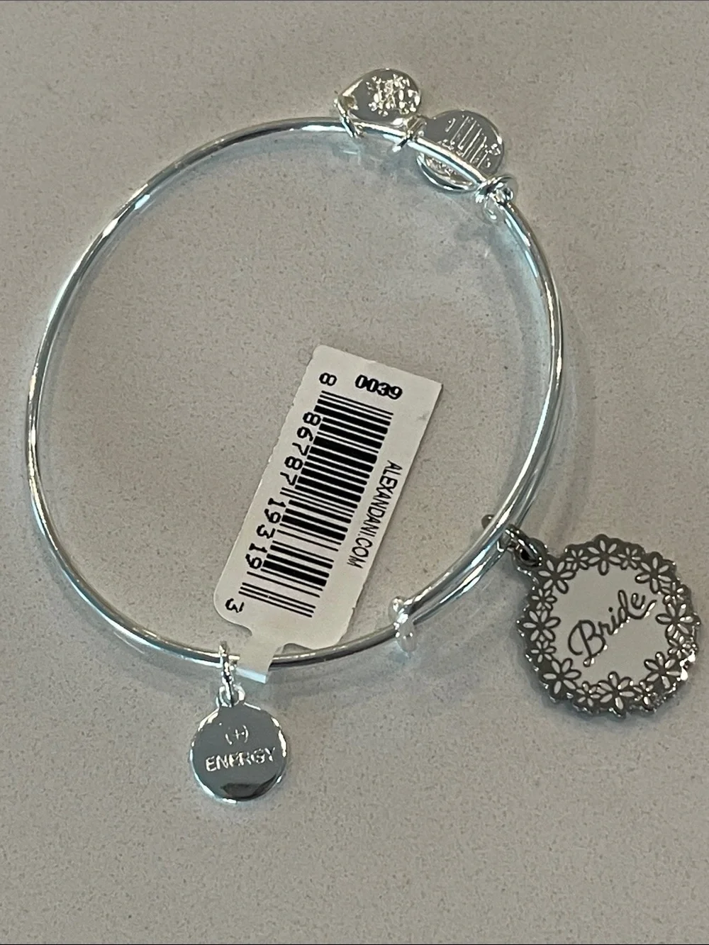 Alex and Ani | NEW shiny silvertone Bride bracelet